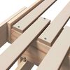 vidaXL Cadre de lit Marron 80 x 200 cm Bois d'ing&eacute;nierie