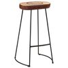 vidaXL Tabourets de bar lot de 2 marron fonc&eacute; 44x37,5x78 cm