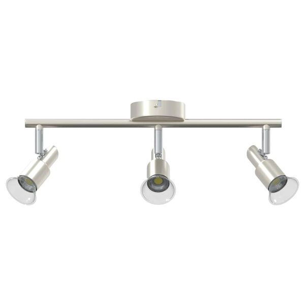 vidaXL Spot de plafond Nickel brossé 39 x 10.5 x 10.5 cm Acier