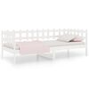 vidaXL Lit de jour sans matelas blanc 90x190 cm bois de pin massif