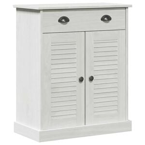 vidaXL Armoire de salle de bain avec porte VIGO Blanc et Blanc Antique