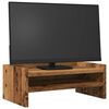 vidaXL Support de moniteur vieux bois 42x24x16 cm bois d'ing&eacute;nierie