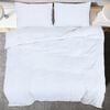 vidaXL Ensemble de housse de couette Blanc 140x200 cm Microfibre