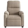 vidaXL Fauteuil inclinable taupe tissu microfibre