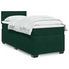 vidaXL Sommier &agrave; lattes de lit et matelas Vert fonc&eacute; 80x200 cm Velours