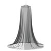 vidaXL Ciel de lit anti-moustiques 156 mesh Noir ⌀56 x 220 cm