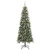 vidaXL Sapin de No&euml;l artificiel Vert 240 cm PVC, plastique et acier