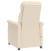 vidaXL Fauteuil de massage Beige Tissu microfibre
