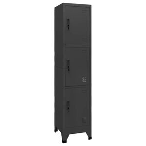 vidaXL Armoire &agrave; casiers Anthracite 38x45x180 cm Acier