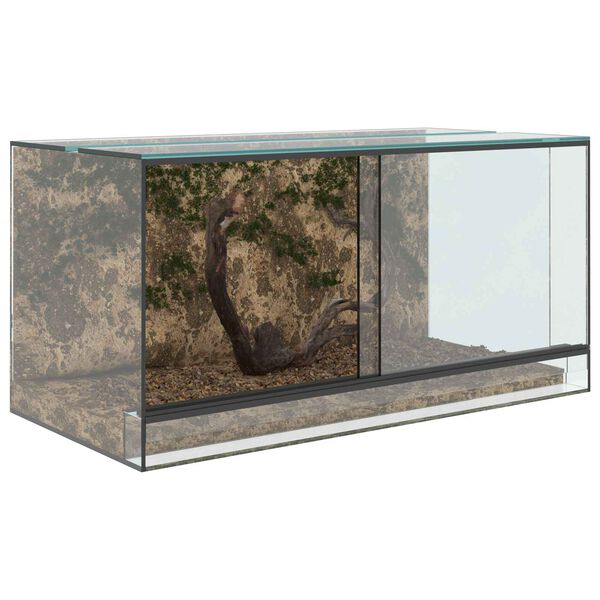 vidaXL Terrarium avec stockage Transparent 80 x 40 x 40 cm Verre