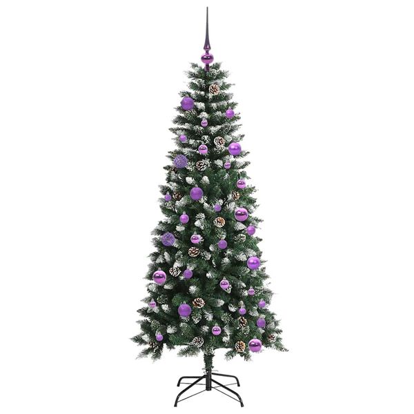 vidaXL Sapin de No&euml;l artificiel Vert 150 cm PVC, plastique et acier
