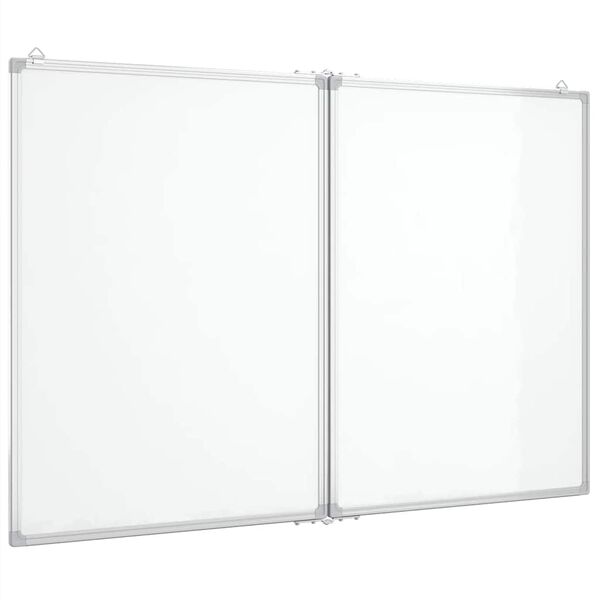 vidaXL Tableau blanc magnétique pliable 120x100x1,7 cm aluminium