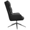 vidaXL Chaise de relaxation Noir Cuir v&eacute;ritable