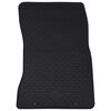 vidaXL Tapis de voiture 4 pcs Noir Caoutchouc