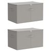 vidaXL Bo&icirc;te de rangement 2 pc Tissu intiss&eacute; 60 x 43 x 35 cm 90,3 L