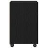 vidaXL Cabinet latéral sur roulettes Chêne noir 33 x 38 x 60 cm