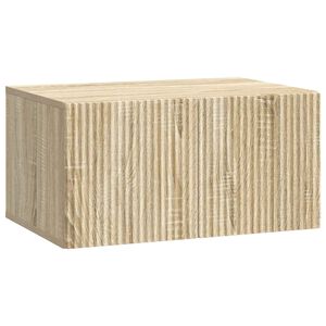 vidaXL Meuble TV mural Montage mural Ch&ecirc;ne Sonoma 59,5 x 41 x 30 cm