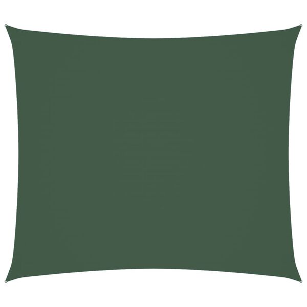 vidaXL Voile de parasol tissu oxford rectangulaire 2x2,5 m vert foncé