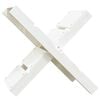 vidaXL Porte-b&ucirc;ches Blanc 47x39,5x48 cm Bois massif de pin