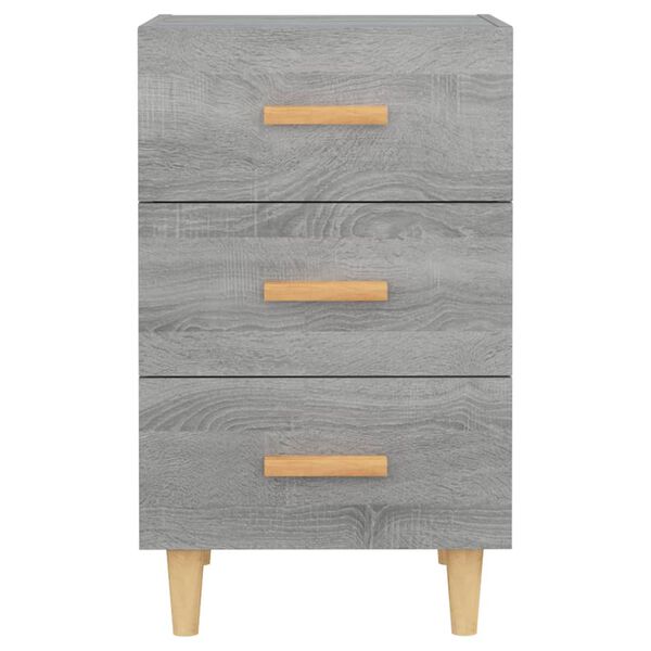 vidaXL Table de chevet sonoma gris 40x40x66 cm bois d'ingénierie