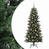 vidaXL Sapin de No&euml;l artificiel avec boules 180 cm 300 LED Blanc chaud