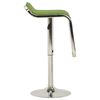 vidaXL Tabourets de bar lot de 2 vert tissu et bois courbé
