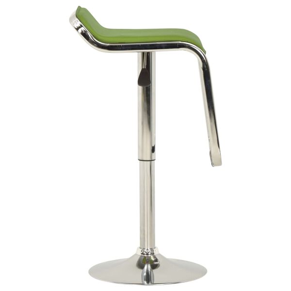 vidaXL Tabourets de bar lot de 2 vert tissu et bois courbé