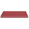 vidaXL Tissu de remplacement pour auvent Bordeaux rouge 3,5x2,5 m