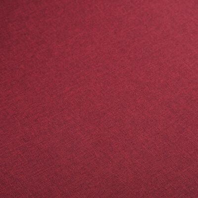 vidaXL Chaises à manger lot de 4 rouge tissu et chêne massif