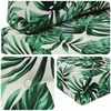 vidaXL Coussin de canap&eacute; d'ext&eacute;rieur 3 pcs Motif feuille Polyester