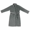 vidaXL Robe de bain sans capuche Gris foncé xxxl Flanelle
