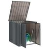 vidaXL Bo&icirc;te de Rangement de Jardin Noir 101,5 x 107 x 100 cm Acier