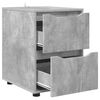 vidaXL Armoire de rangement Gris b&eacute;ton 40 x 48 x 57 cm