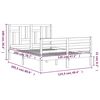 vidaXL Cadre de lit sans matelas 120x200 cm bois massif