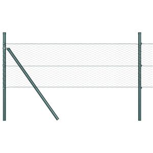 vidaXL Fixation au sol hexagonale 100 x 0,4 m Acier recouvert de PVC