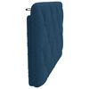 vidaXL Coussin de t&ecirc;te de lit bleu 90 cm tissu