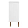 vidaXL Commode MOLDE Blanc 40x35x82 cm Bois de pin massif