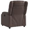 vidaXL Fauteuil inclinable Marron Similicuir