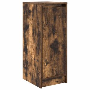 vidaXL Armoire &agrave; chaussures ch&ecirc;ne fum&eacute; 29,5x34x76 cm bois d'ing&eacute;nierie
