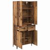 vidaXL Haut Armoire Bois Ancien 69,5 x 34 x 180 cm Bois d'ing&eacute;nierie