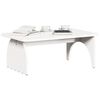 vidaXL Table basse Blanc 80 x 50 x 31 cm Bois massif en pin
