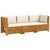 vidaXL 3 pc Ensemble de canap&eacute;s d'ext&eacute;rieur Bois d'Acacia Massif