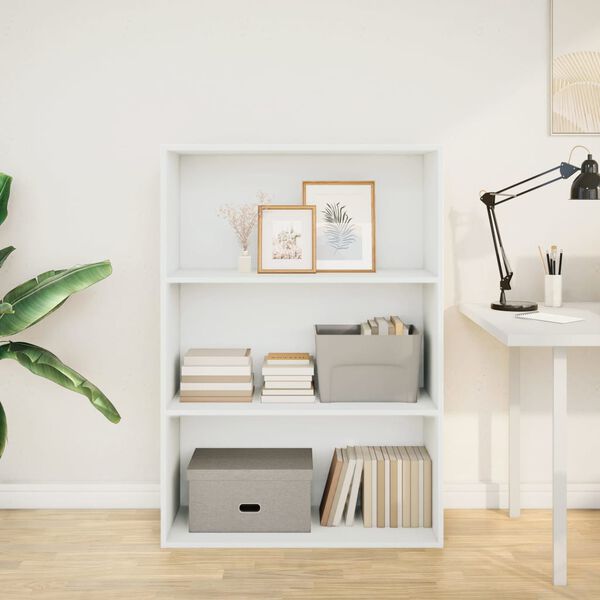 vidaXL Biblioth&egrave;que blanc 80x30x114 cm bois d'ing&eacute;nierie