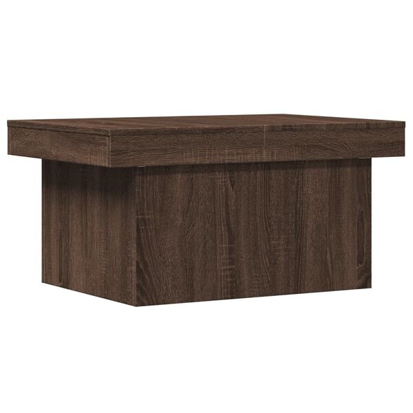 vidaXL Table basse ch&ecirc;ne marron 80x55x40 cm bois d'ing&eacute;nierie