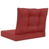 vidaXL Coussin de canap&eacute; d'ext&eacute;rieur 2 pcs Bordeaux Polyester