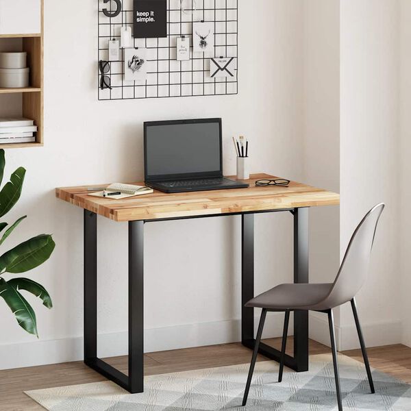 vidaXL Dessus de table rectangulaire 80x70x4 cm bois massif d'acacia