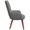 vidaXL fauteuil Gris fonc&eacute; 63 x 67 x 94 cm Velours