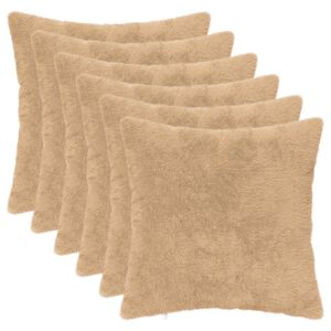 vidaXL Housse de coussin 6 pc HEERLEN Cr&egrave;me 30 x 30 cm