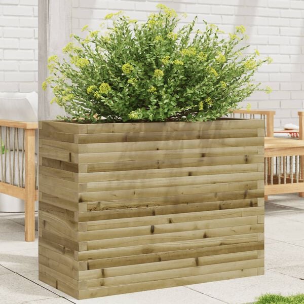 vidaXL Jardini&egrave;re 90x40x68,5 cm bois de pin impr&eacute;gn&eacute;