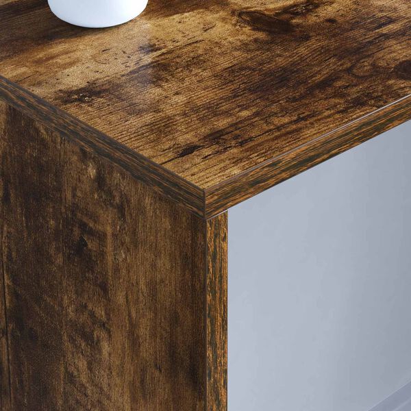 vidaXL Bureau mural Ch&ecirc;ne fum&eacute; 100 x 45 x 30 cm Bois d'ing&eacute;nierie